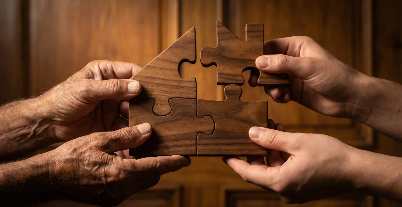 Représentation symbolique du démembrement de propriété avec deux générations