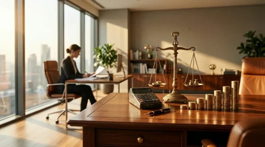 Investisseur analysant des graphiques de rendement obligataire sur bureau élégant