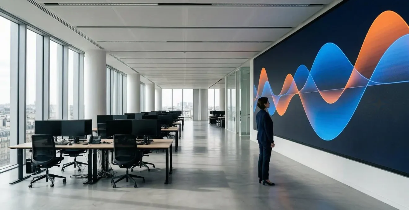 Trader analysant les indicateurs techniques sur un graphique du CAC 40