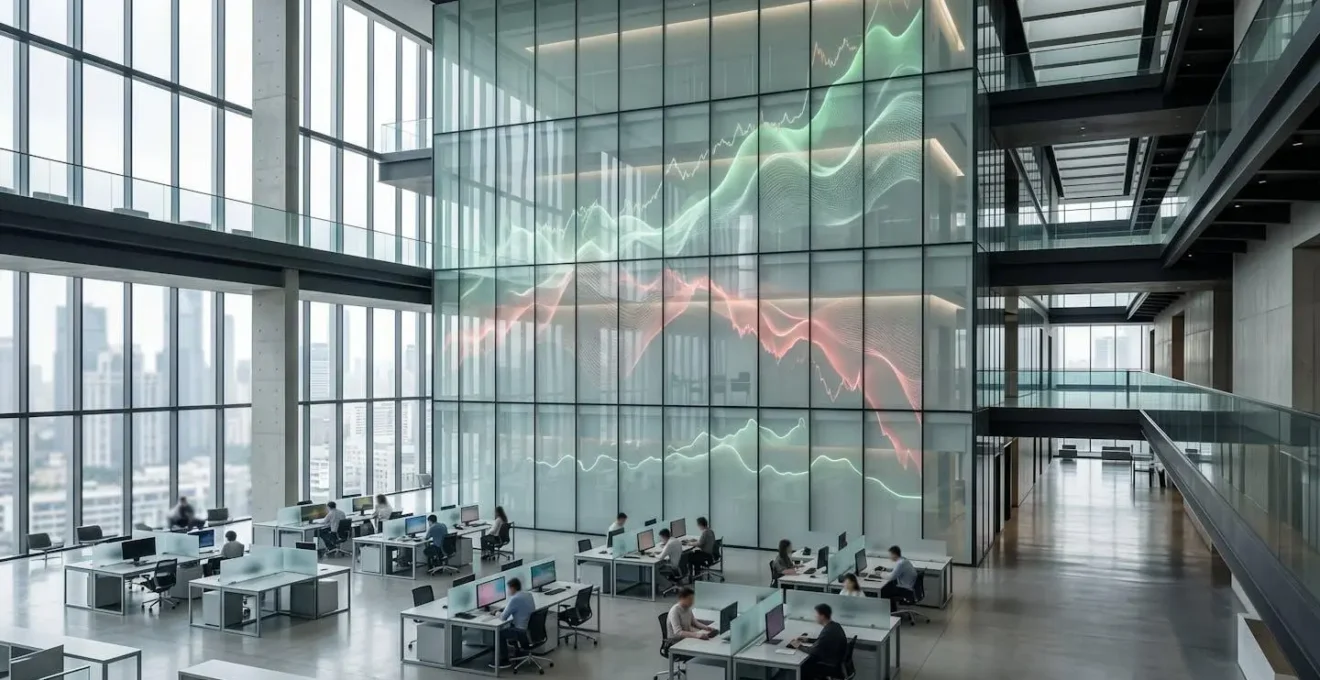 Visualisation de l'évolution du CAC 40 sur 30 ans montrant les crises et rebonds successifs