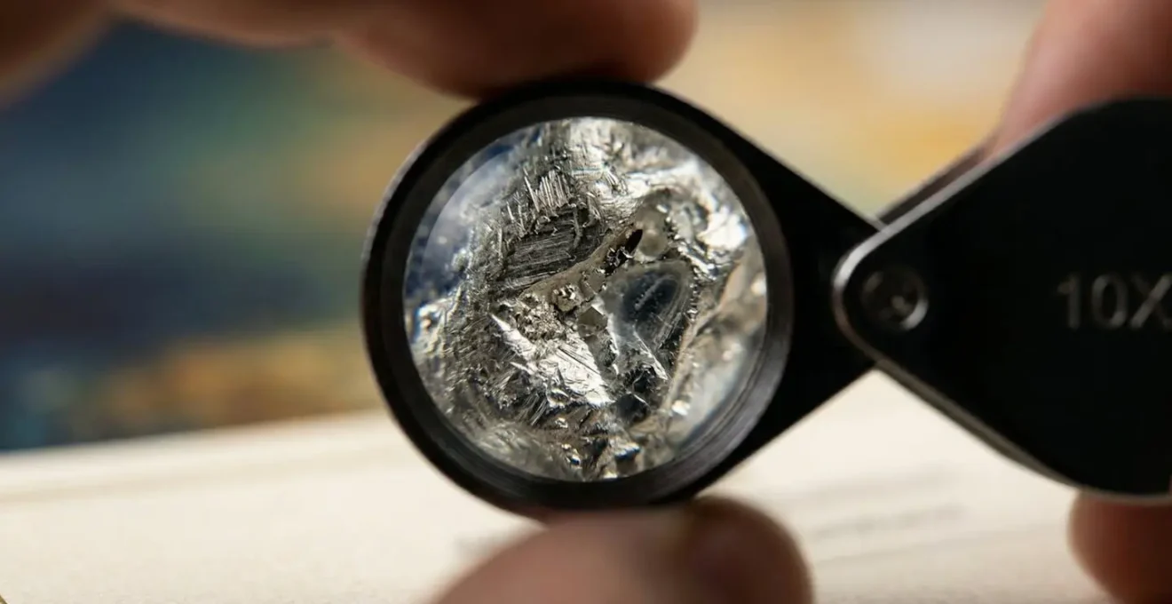 Vérification minutieuse de l'authenticité d'un investissement avec une loupe professionnelle